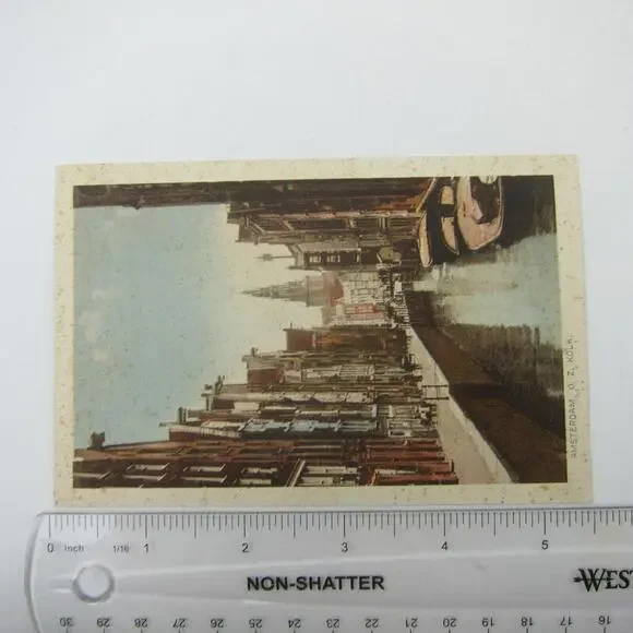 Postcard Netherlands Amsterdam Canal O.Z. Kolk Antique Unposted RARE - Picture 6 of 12